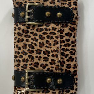 Carla Mancini Leopard Print clutch